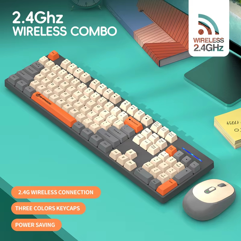 Laptop Accessories Combo Set - Shipadoo 2.4G 무선/유선 게이밍 키보드 및