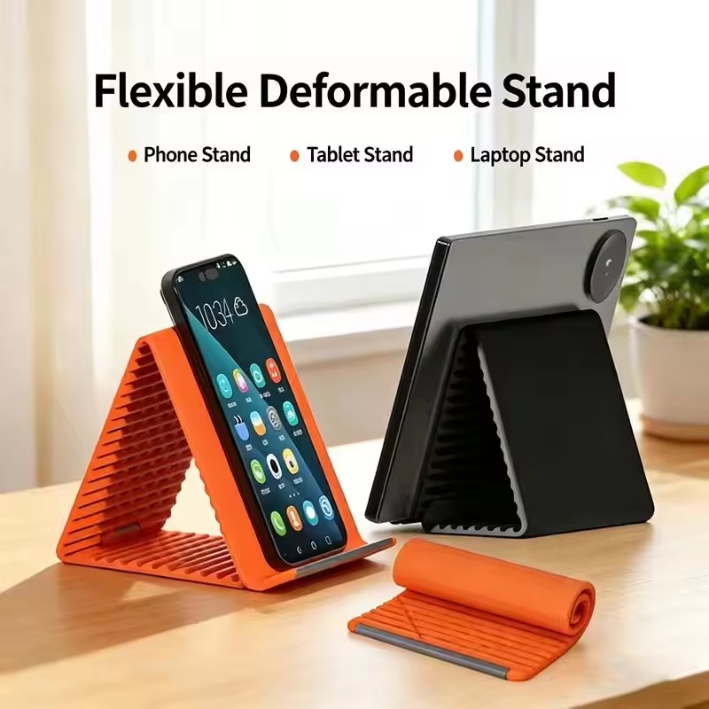 Laptop Original Accessories - 휴대용 실리콘 폰/태블릿/노트북 거치대, 창의적인 접이식