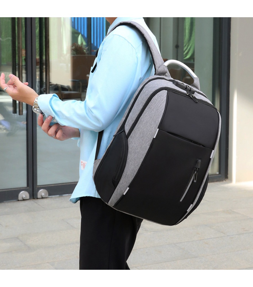 Laptop Backpack Anti Theft - 블랙 도난 방지 백팩, 금속 탑