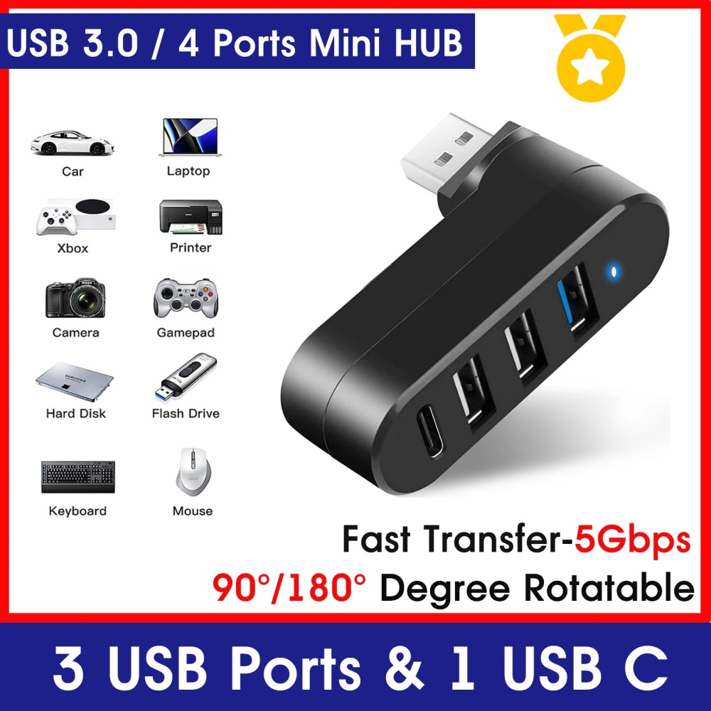 Laptop Accessories Macbook - 미니 스플리터 4 포트 USB 허브
