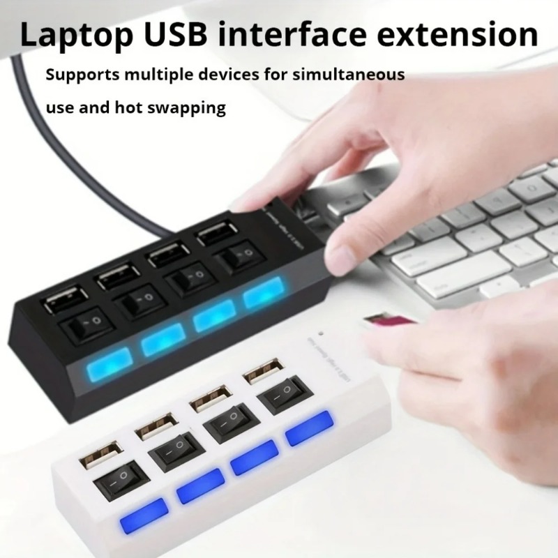 USB 2.0 허브 4/7 포트 분배기 전원 어댑터(O - Laptop Accessories Macbook 리뷰 및 가격
