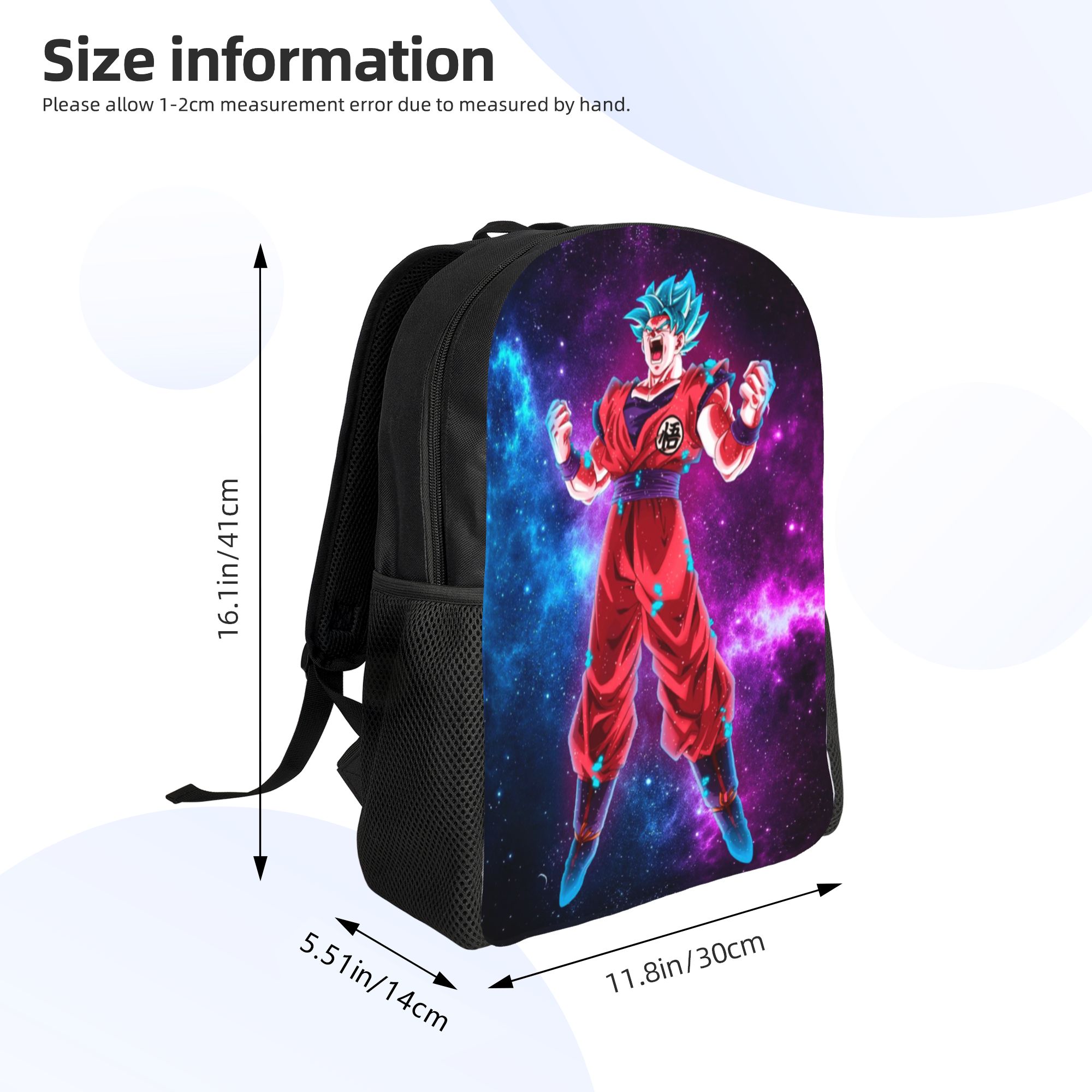 3D 프린트 D-드래곤 B-볼 Z 손오공 백팩 (여아/ - Laptop Accessories Bag For Men 리뷰 및 가격
