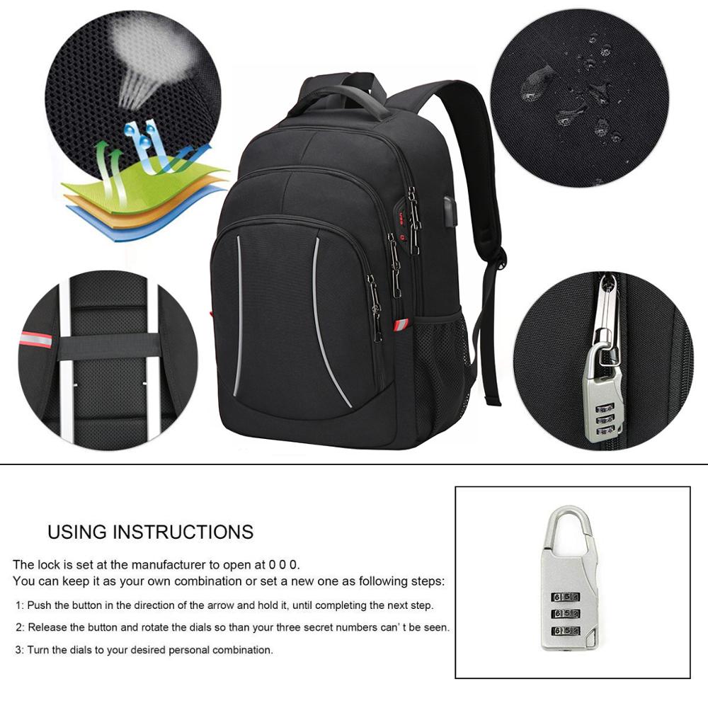 도난 방지 야외 사무용 다기능 여행 노트북 백팩 남성용 - Laptop Backpack Anti Theft 리뷰 및 가격