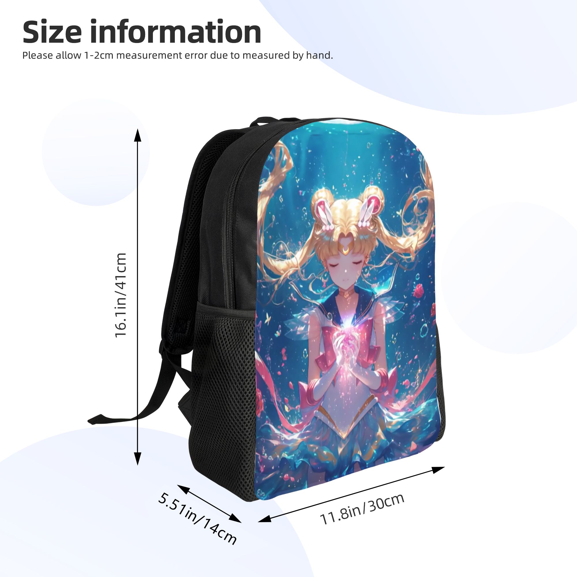 여성 남성 대학생을위한 맞춤형 S-세일러 문 배낭 책가 - Laptop Accessories Bag For Men 리뷰 및 가격