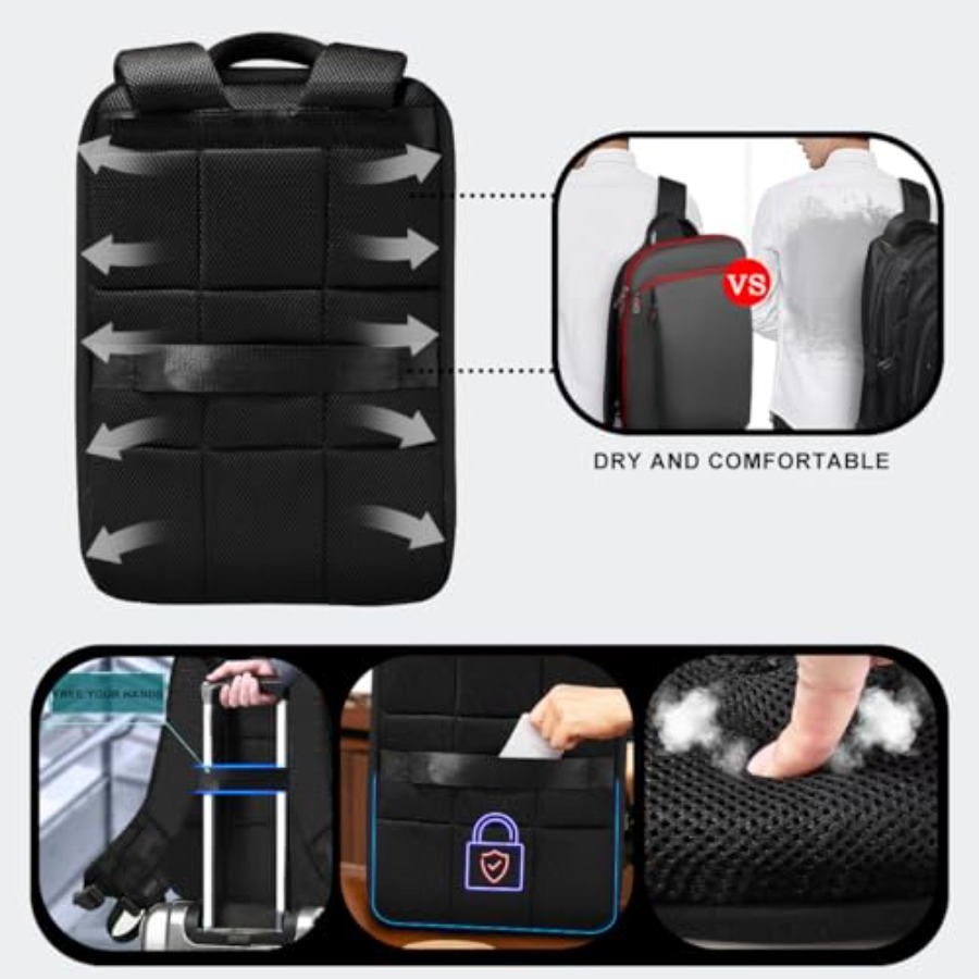 슬림하고 확장 가능한 15 15.6 16인치 노트북 백 - Laptop Backpack Anti Theft 리뷰 및 가격