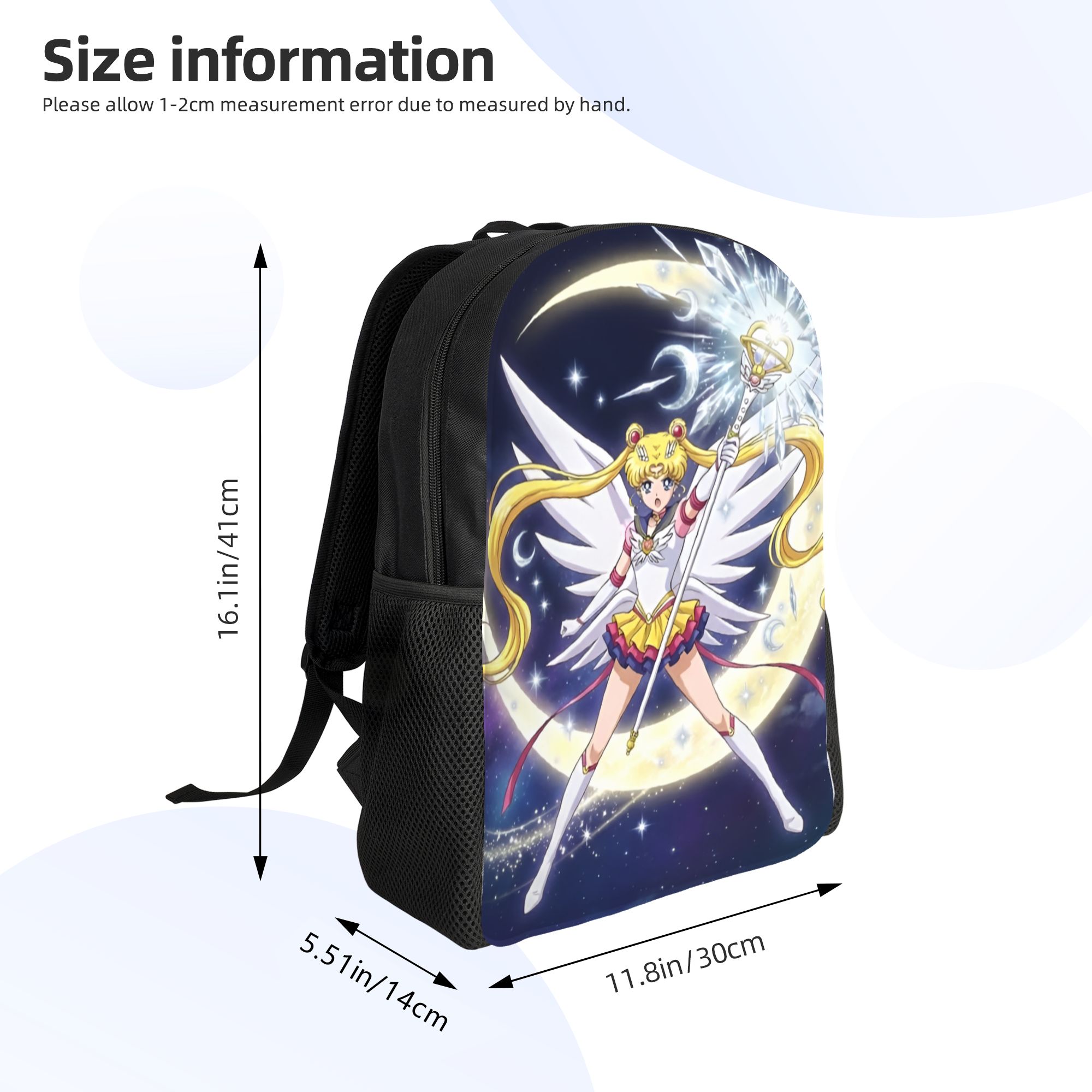 여성 남성 대학생을위한 맞춤형 S-세일러 문 배낭 책가 - Laptop Accessories Bag For Men 리뷰 및 가격