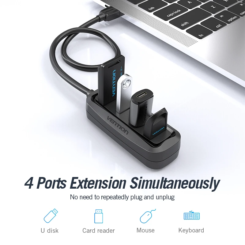 Vention USB 2.0 허브 4 포트, Lenov - Laptop Accessories Macbook 리뷰 및 가격