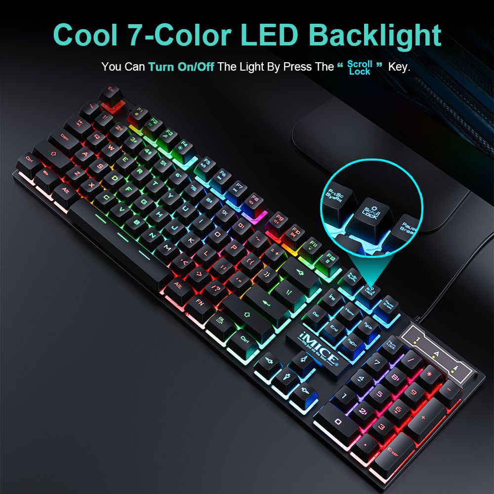 방수 발광 유선 게이밍 키보드 세트 RGB 백라이트 인 - Laptop Accessories Combo Set 리뷰 및 가격