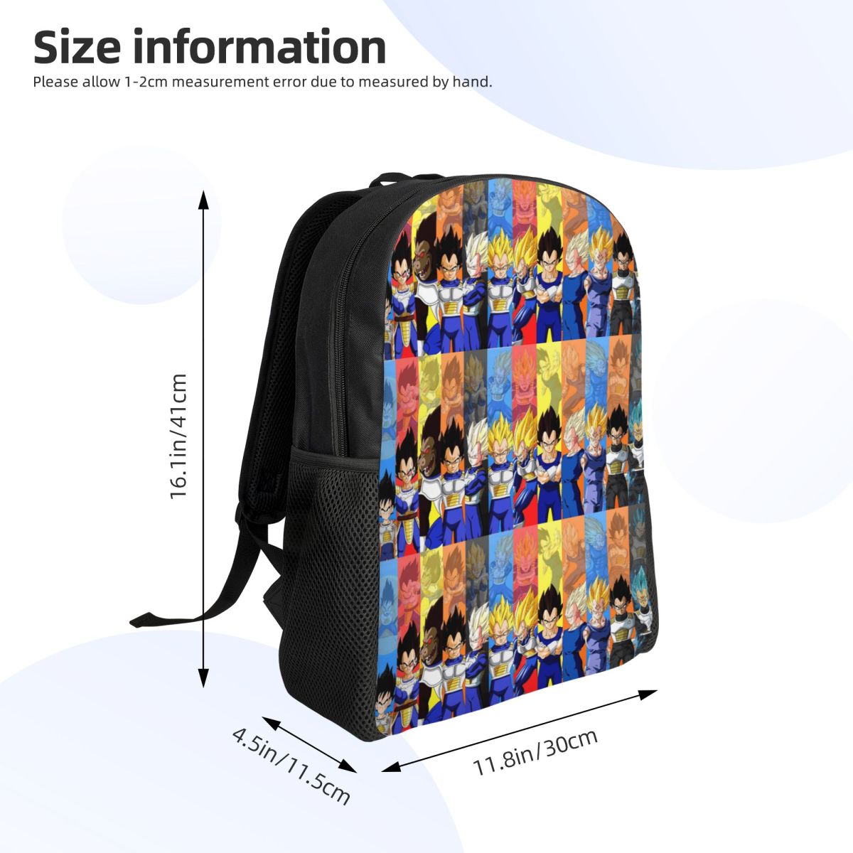 3D 프린트 참신한 V-Vegetaes 배낭 소녀 소년 - Laptop Accessories Bag For Men 리뷰 및 가격