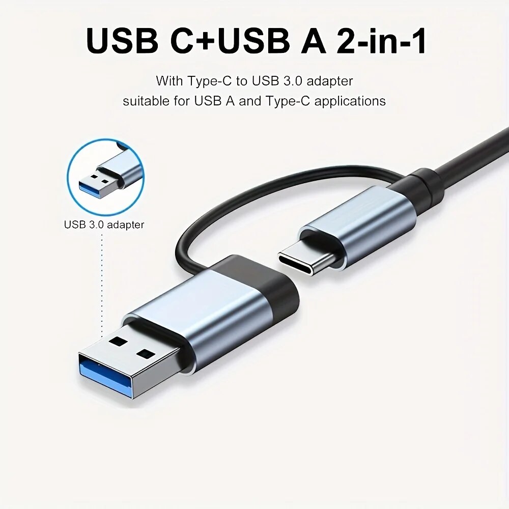 2 in 1 USB3.0 허브 7포트 타입 C 확장 스 - Laptop Accessories Macbook 리뷰 및 가격
