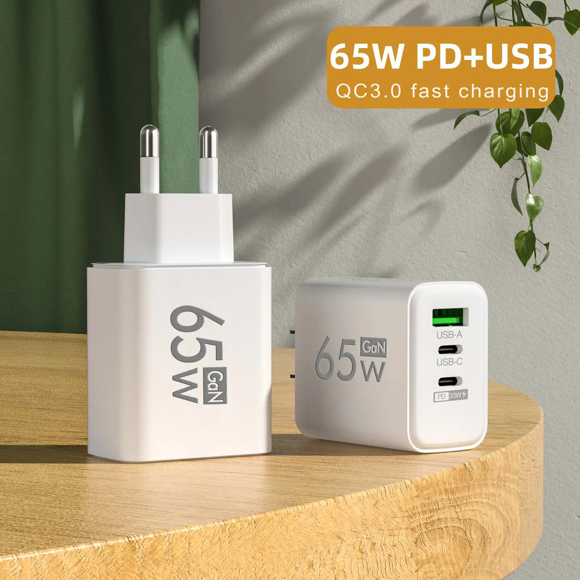 접이식 65W GaN 3포트 USB-C 벽면 충전기 i - Laptop Accessories Macbook 리뷰 및 가격