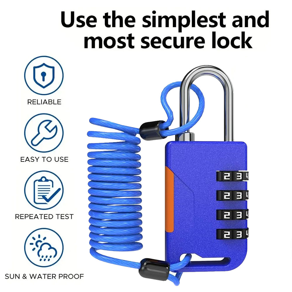 4자리 조합 자물쇠와 신축성 있는 케이블 도난 방지 세 - Laptop Backpack Anti Theft 리뷰 및 가격
