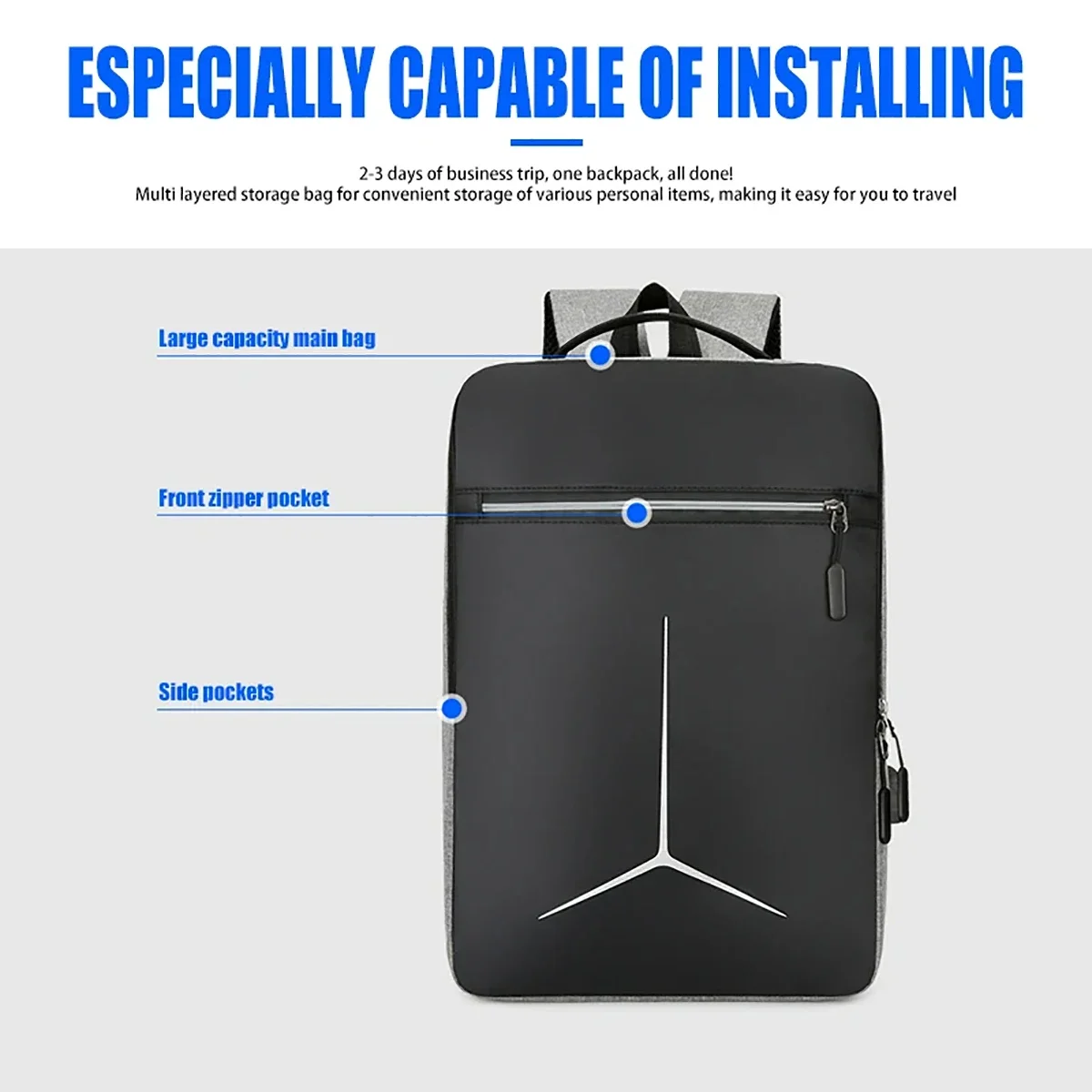 패션 도난 방지 USB 방수 하드 EVA 노트북 백팩  - Laptop Backpack Anti Theft 리뷰 및 가격
